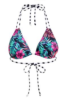 VENICE BEACH Triangel-Bikini-Top Bikini Oberteil Damen marine-bedruckt