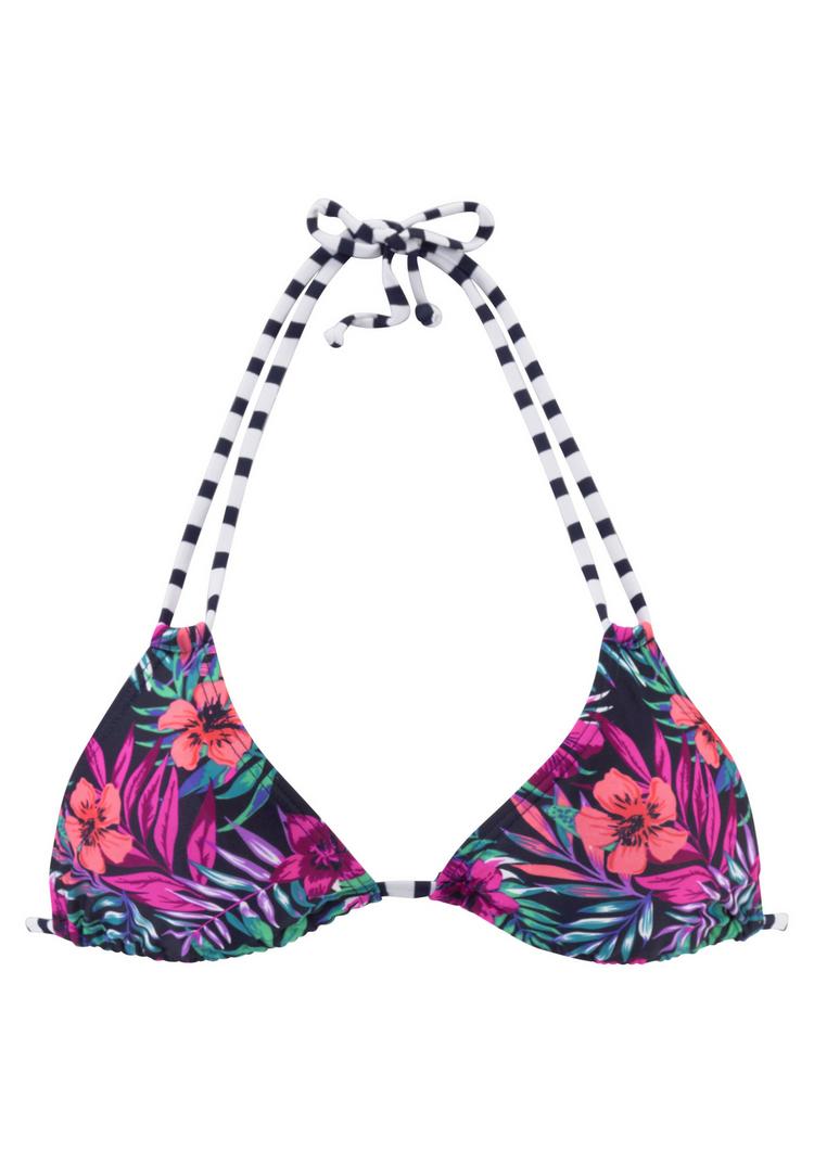 VENICE BEACH VENICE BEACH Triangel-Bikini-Top Bikini Oberteil Damen - marine-bedruckt - 1 | SportScheck