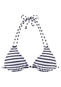 VENICE BEACH Triangel-Bikini-Top Bikini Oberteil Damen wei&szlig;-marine-gestreift