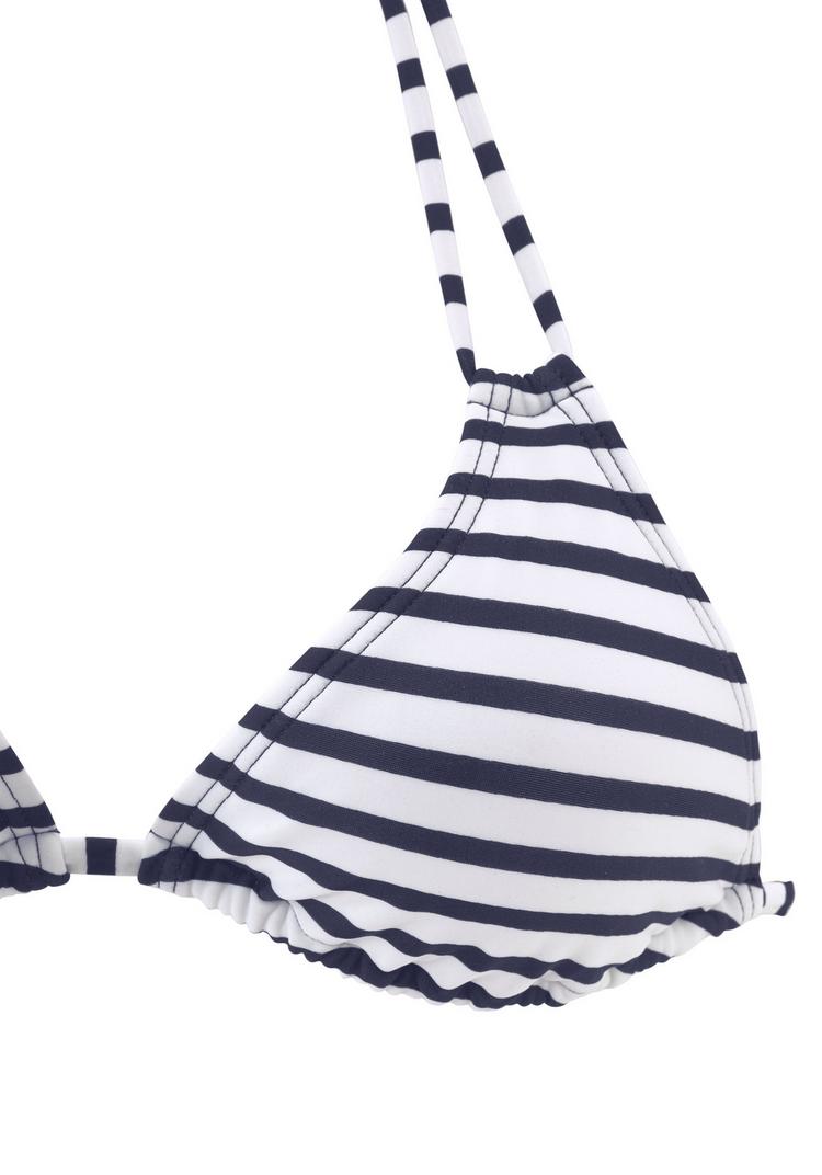 VENICE BEACH VENICE BEACH Triangel-Bikini-Top Bikini Oberteil Damen - wei&szlig;-marine-gestreift - 0 | SportScheck