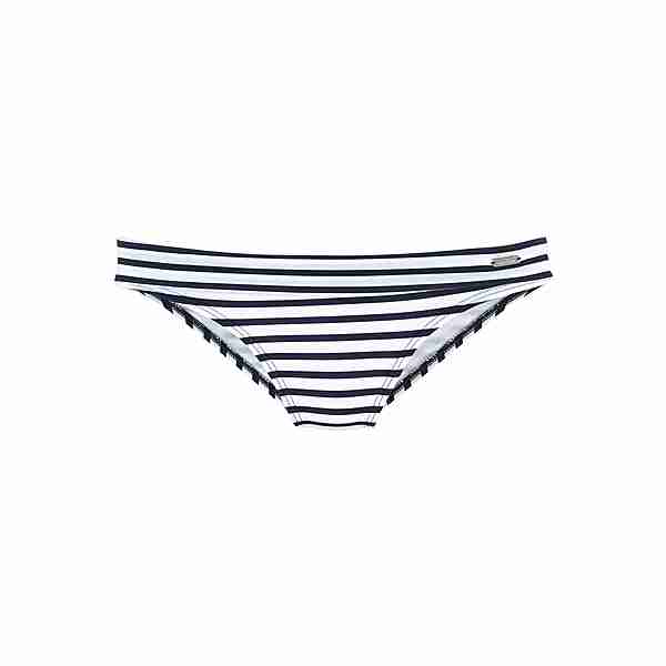 VENICE BEACH Bikini-Hose Bikini Hose Damen weiß-marine-gestreift