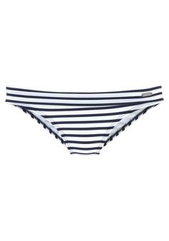 VENICE BEACH Bikini-Hose Bikini Hose Damen weiß-marine-gestreift