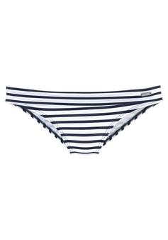 VENICE BEACH Bikini-Hose Bikini Hose Damen weiß-marine-gestreift