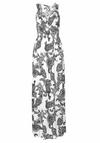 Lascana Maxikleid Maxikleid Damen - schwarz-wei&szlig;-bedruckt