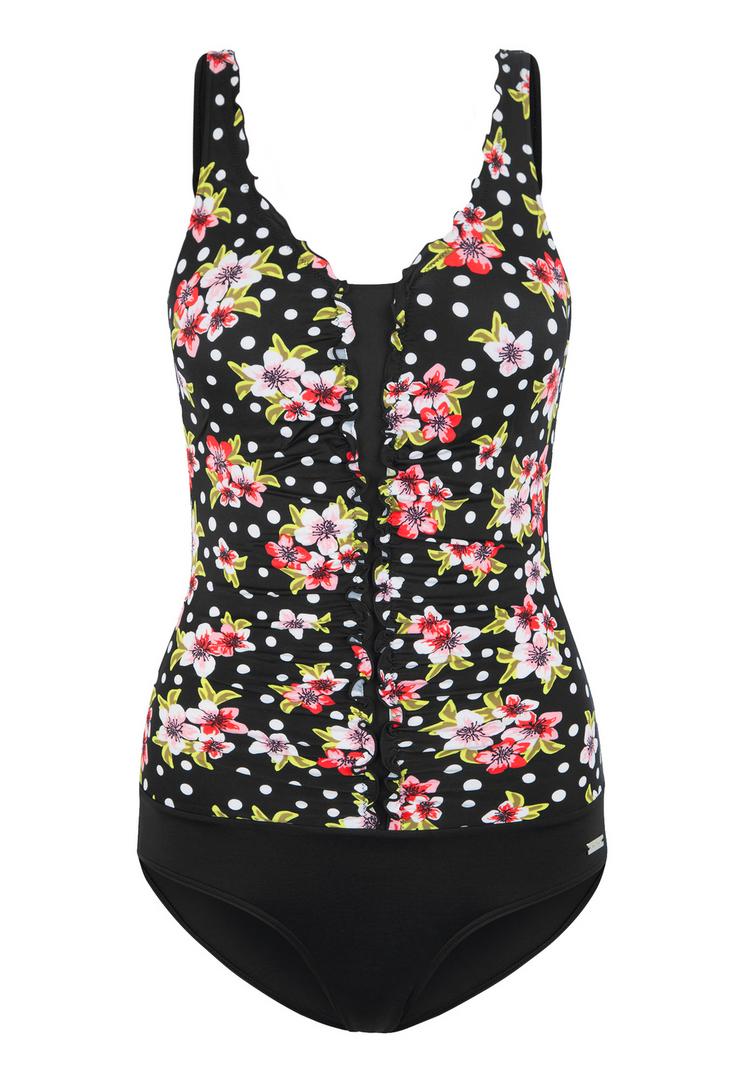 Lascana Lascana Badeanzug Badeanzug Damen - schwarz-bedruckt - 0 | SportScheck