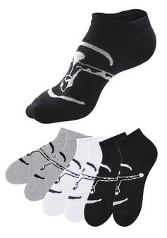 Chiemsee Sneakersocken Freizeitsocken schwarz weiß grau