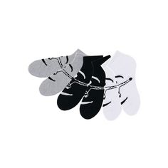 Rückansicht von Chiemsee Sneakersocken Freizeitsocken schwarz, weiß, grau