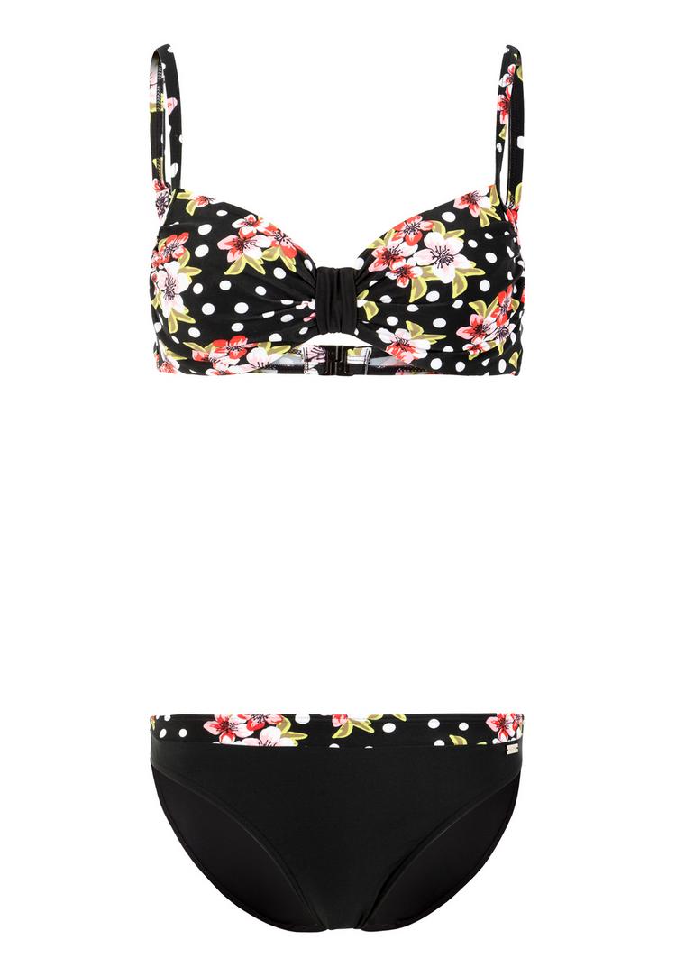 Lascana Lascana B&uuml;gel-Bikini Bikini Set Damen - schwarz-bedruckt - 0 | SportScheck