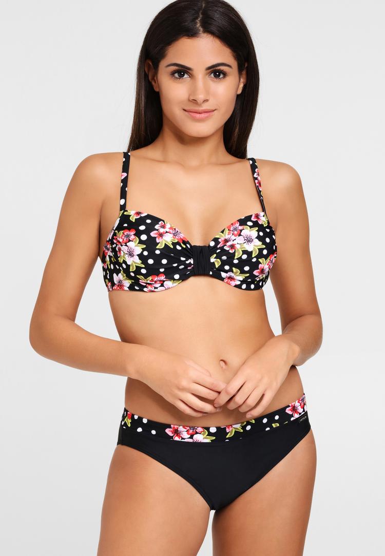 Lascana Lascana B&uuml;gel-Bikini Bikini Set Damen - schwarz-bedruckt - 1 | SportScheck