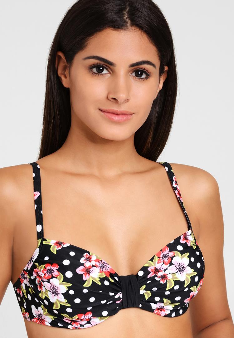 Lascana Lascana B&uuml;gel-Bikini Bikini Set Damen - schwarz-bedruckt - 0 | SportScheck