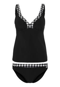 Lascana B&uuml;gel-Tankini Bikini Set Damen - schwarz-wei&szlig;