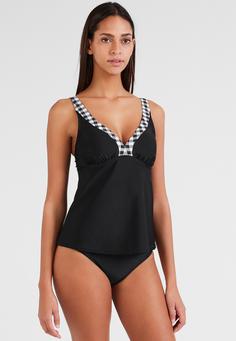 Rückansicht von Lascana Bügel-Tankini Bikini Set Damen schwarz-weiß