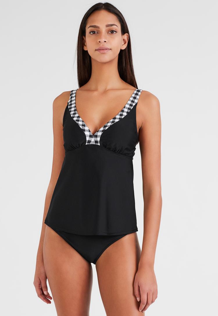 Lascana Lascana B&uuml;gel-Tankini Bikini Set Damen - schwarz-wei&szlig; - 1 | SportScheck