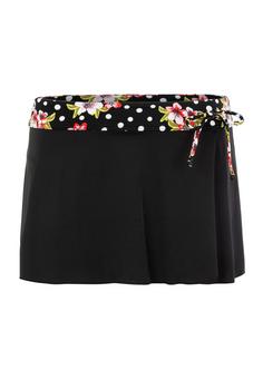 Lascana Bade-Rock Bikini Hose Damen schwarz-bedruckt