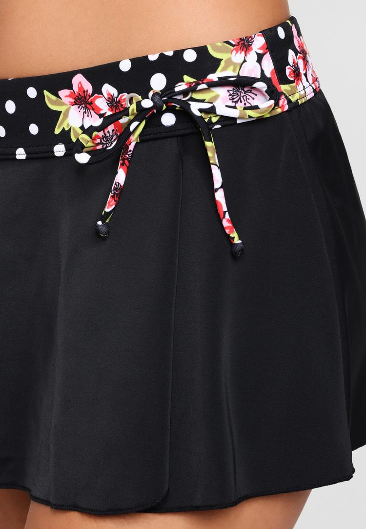 Lascana Lascana Bade-Rock Bikini Hose Damen - schwarz-bedruckt - 0 | SportScheck