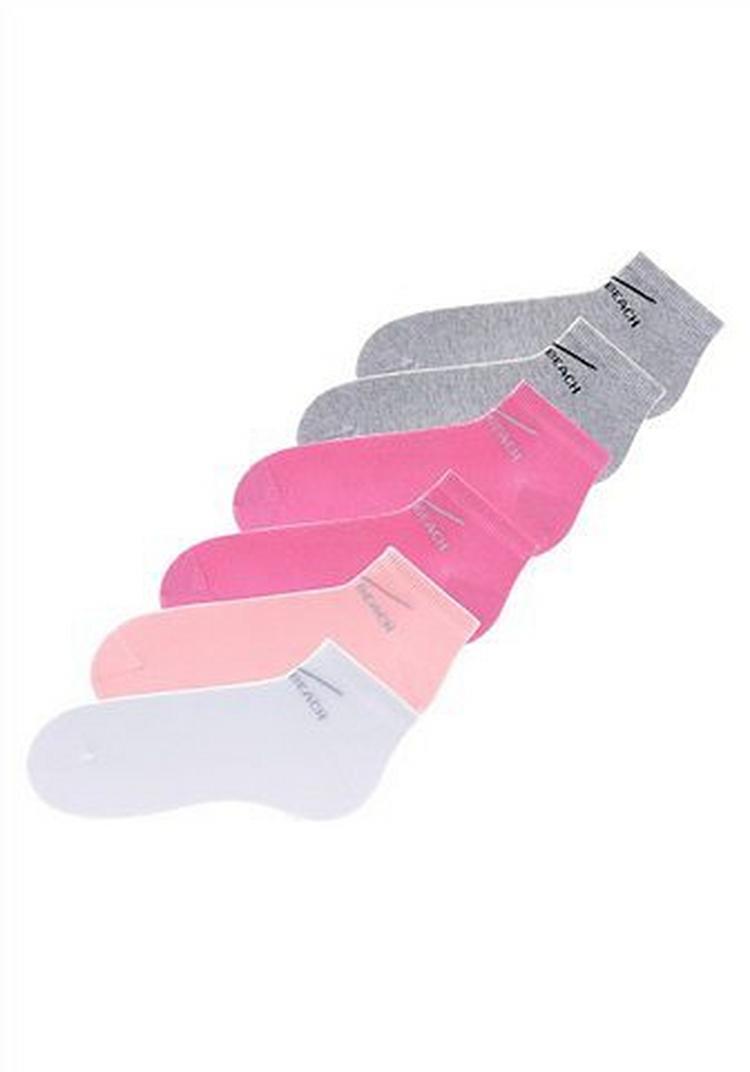 VENICE BEACH VENICE BEACH Sneakersocken Socken Damen - grau - pink - rosa - wei&szlig; - 1 | SportScheck