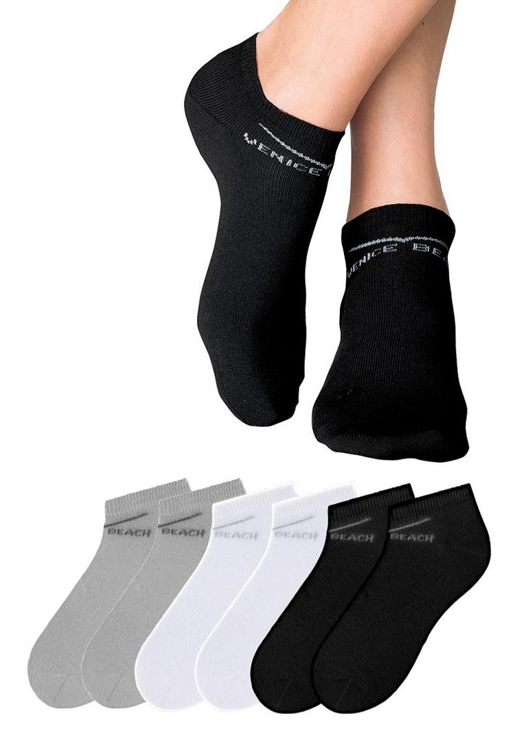 VENICE BEACH VENICE BEACH Sneakersocken Socken Damen - schwarz - wei&szlig; - grau - 0 | SportScheck
