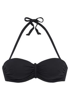 Buffalo B&uuml;gel-Bandeau-Bikini-Top Bikini Oberteil Damen schwarz
