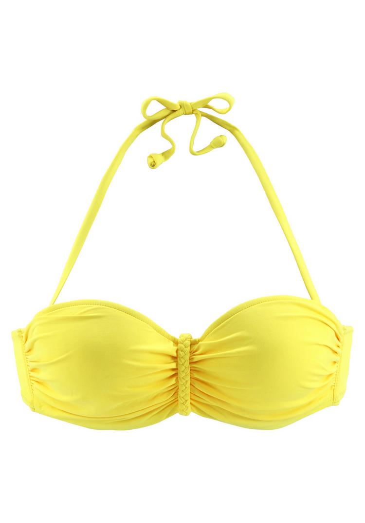 Buffalo Buffalo B&uuml;gel-Bandeau-Bikini-Top Bikini Oberteil Damen - gelb - 0 | SportScheck