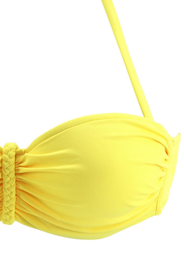Buffalo Buffalo B&uuml;gel-Bandeau-Bikini-Top Bikini Oberteil Damen - gelb - 0 | SportScheck