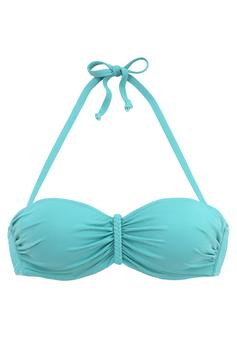 Buffalo B&uuml;gel-Bandeau-Bikini-Top Bikini Oberteil Damen t&uuml;rkis