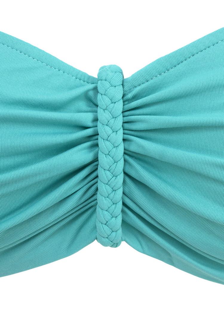 Buffalo Buffalo B&uuml;gel-Bandeau-Bikini-Top Bikini Oberteil Damen - t&uuml;rkis - 0 | SportScheck