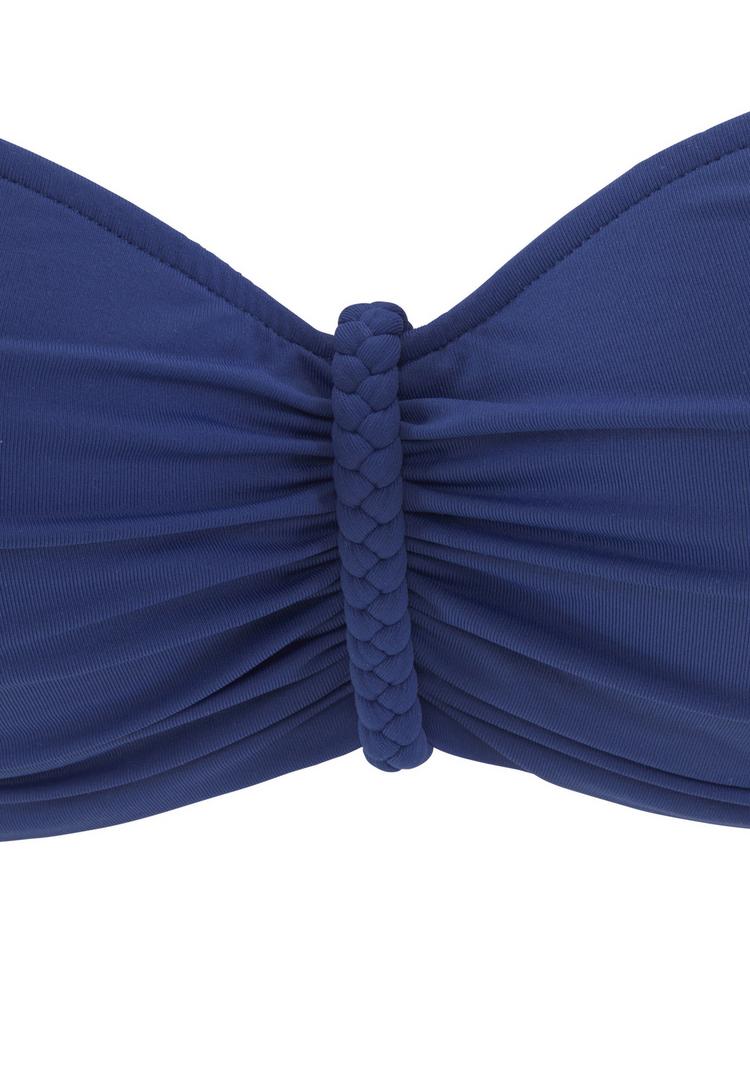 Buffalo Buffalo B&uuml;gel-Bandeau-Bikini-Top Bikini Oberteil Damen - blau - 3 | SportScheck