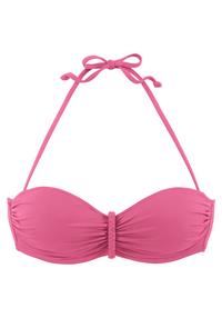 Buffalo B&uuml;gel-Bandeau-Bikini-Top Bikini Oberteil Damen - rosa