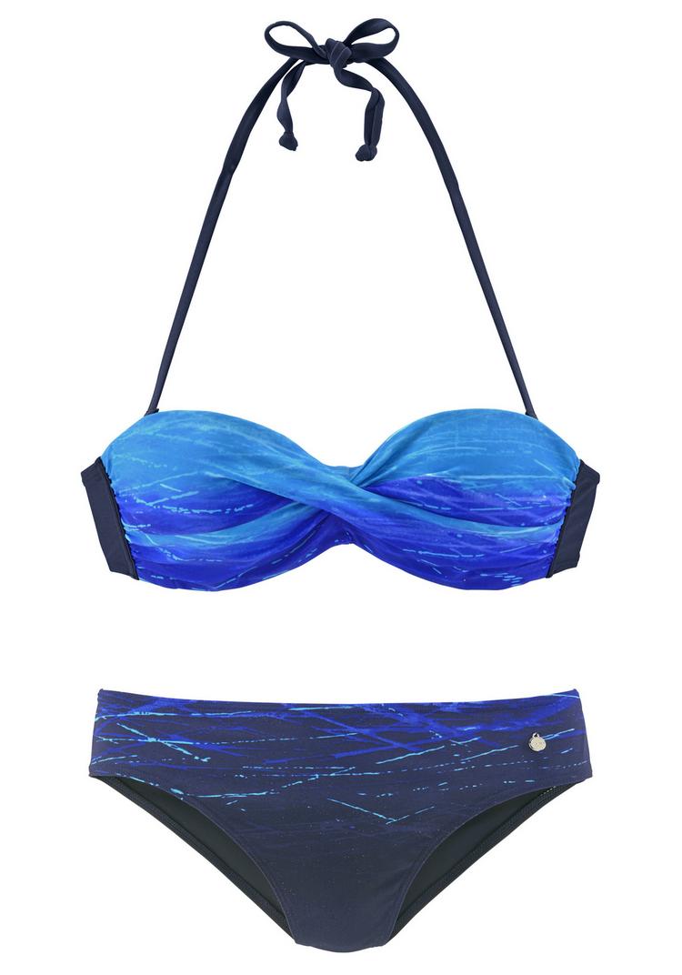 Lascana Lascana B&uuml;gel-Bandeau-Bikini Bikini Set Damen - blau - 0 | SportScheck
