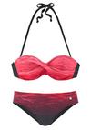 Lascana B&uuml;gel-Bandeau-Bikini Bikini Set Damen - rot-bedruckt