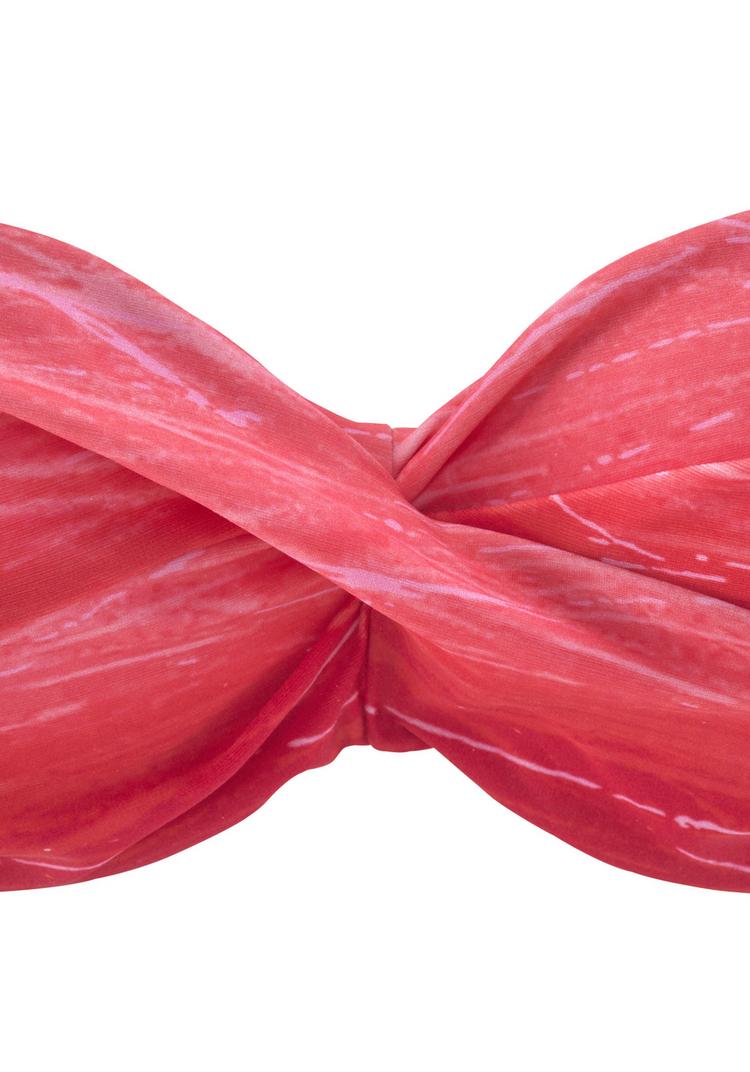 Lascana Lascana B&uuml;gel-Bandeau-Bikini Bikini Set Damen - rot-bedruckt - 0 | SportScheck