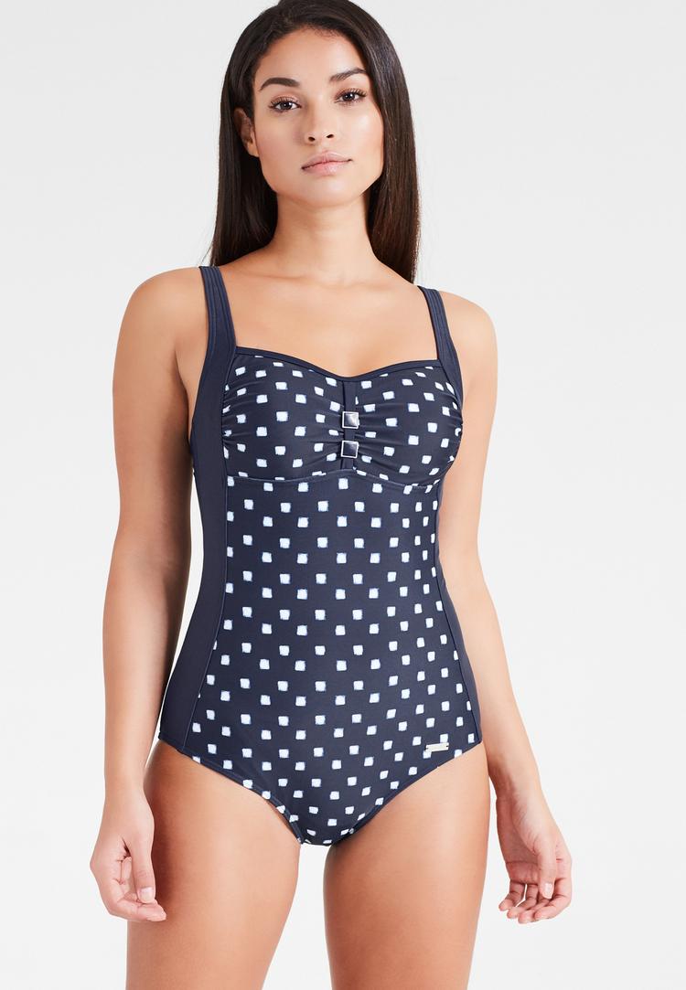 Lascana Lascana Badeanzug Badeanzug Damen - marine-wei&szlig; - 1 | SportScheck