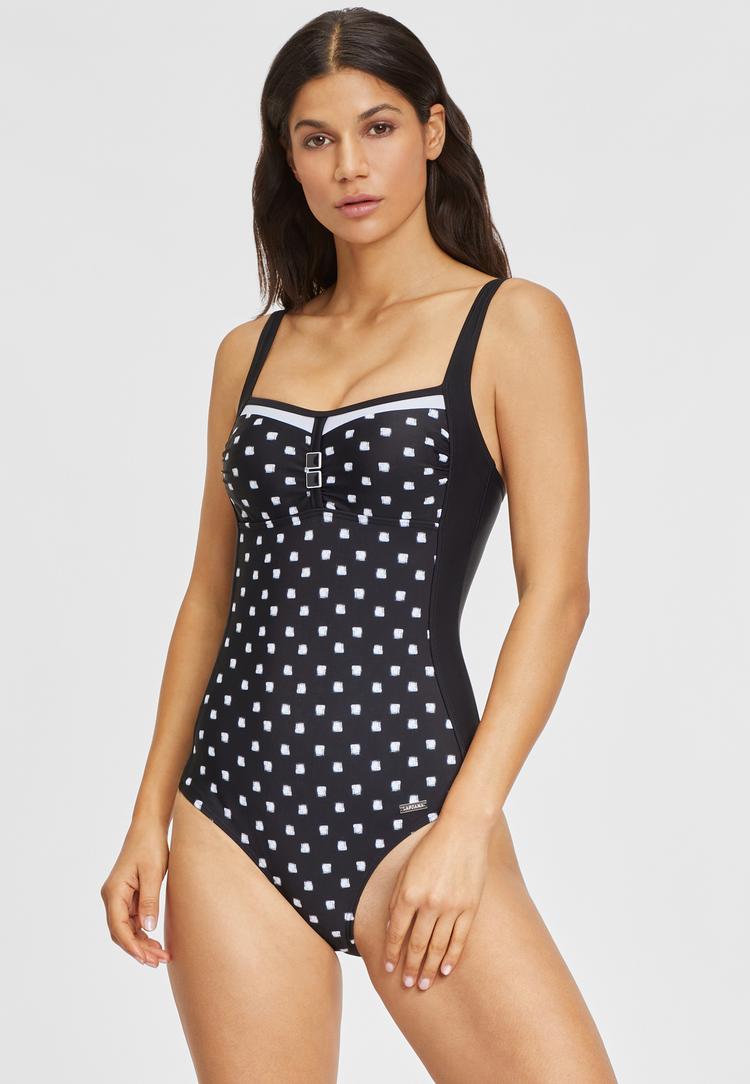 Lascana Lascana Badeanzug Badeanzug Damen - schwarz-wei&szlig; - 4 | SportScheck