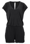Lascana Kurzoverall Jumpsuit Damen - schwarz