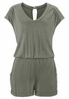 Lascana Kurzoverall Jumpsuit Damen - khaki