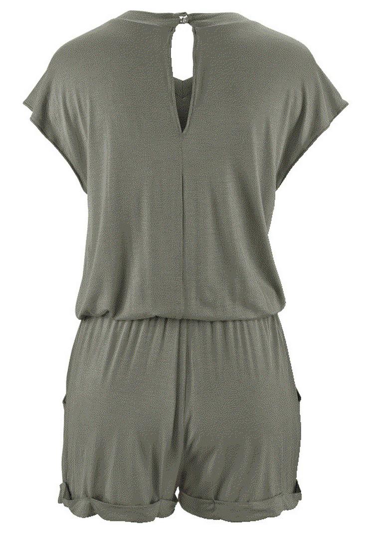 Lascana Lascana Kurzoverall Jumpsuit Damen - khaki - 0 | SportScheck