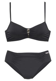 Lascana Bügel-Bikini Bikini Set Damen schwarz