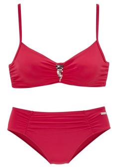 Lascana Bügel-Bikini Bikini Set Damen rot