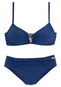 Lascana B&uuml;gel-Bikini Bikini Set Damen - marine