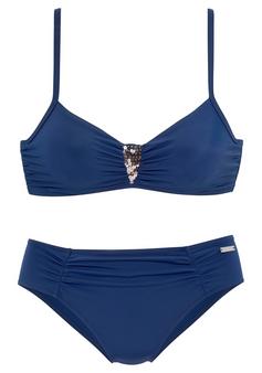 Lascana Bügel-Bikini Bikini Set Damen marine