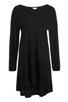 Lascana Longshirt Longshirt Damen schwarz