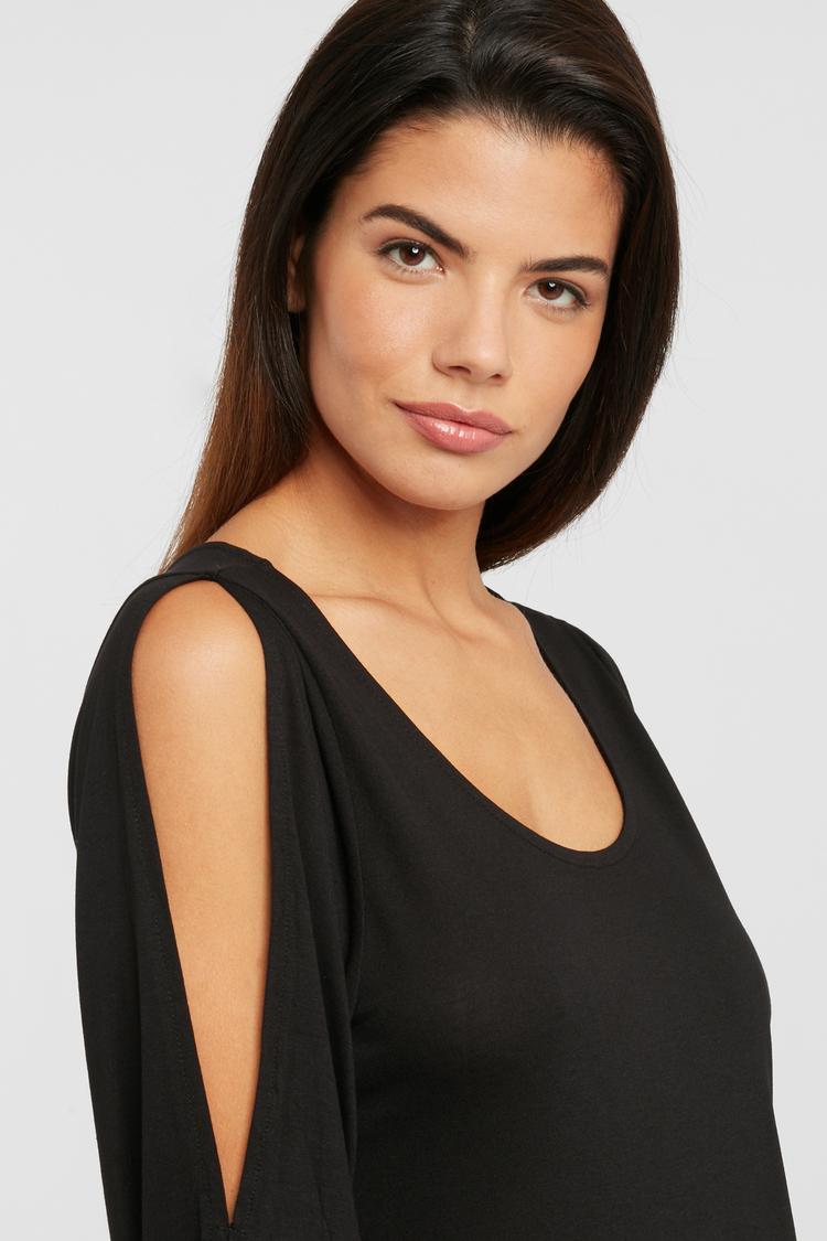 Lascana Lascana Longshirt Longshirt Damen - schwarz - 1 | SportScheck