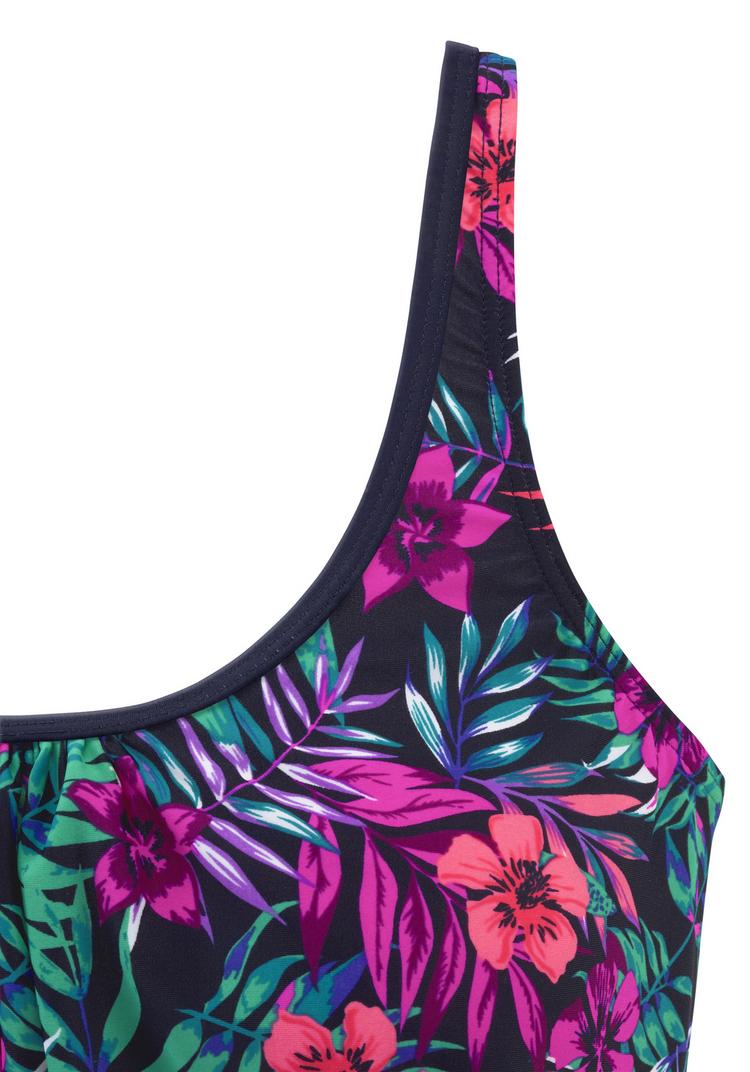 VENICE BEACH VENICE BEACH Oversize-Tankini-Top Bikini Oberteil Damen - marine bedruckt - 3 | SportScheck