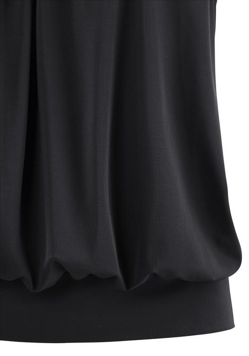 Rückansicht von Lascana Oversize-Tankini Bikini Set Damen schwarz