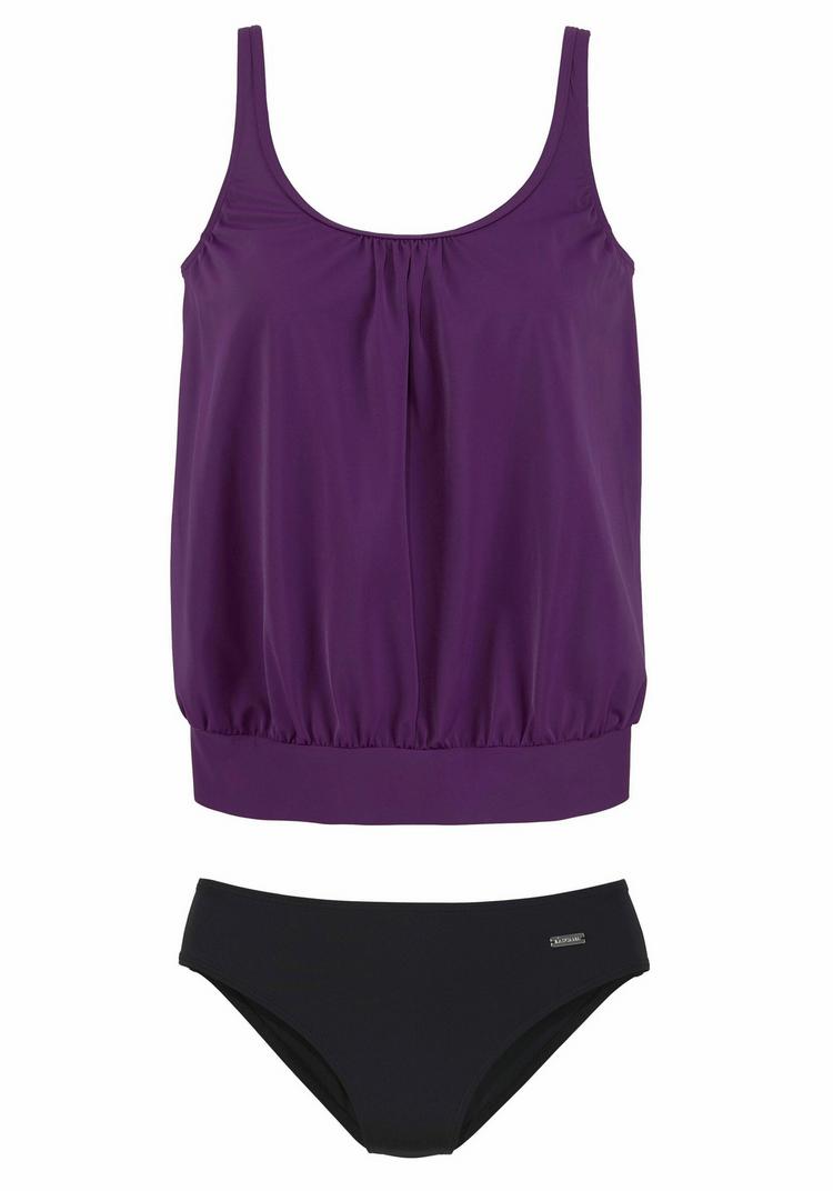 Lascana Lascana Oversize-Tankini Bikini Set Damen - aubergine - 0 | SportScheck