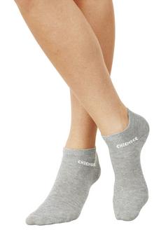 Rückansicht von Chiemsee Sneakersocken Freizeitsocken Damen schwarz-grau-weiß