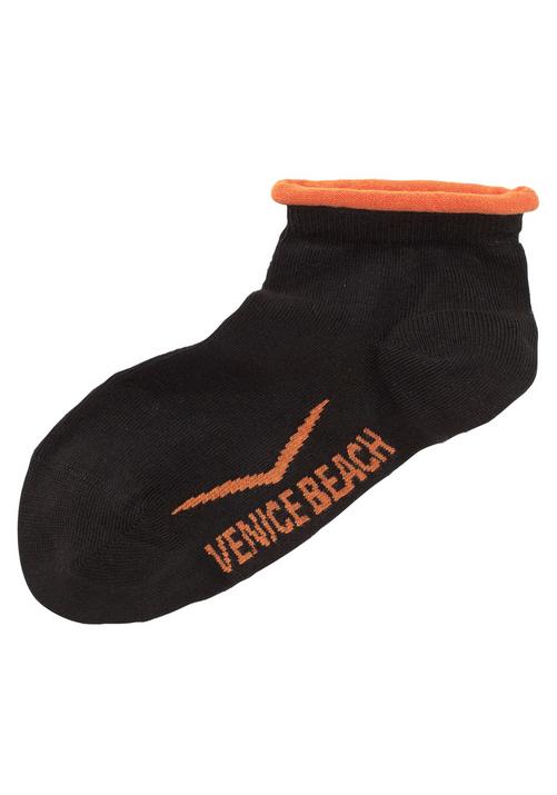 Rückansicht von VENICE BEACH Kurzsocken Freizeitsocken Damen schwarz