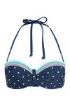 Lascana Bandeau-Bikini-Top Bikini Oberteil Damen - marine-t&uuml;rkis