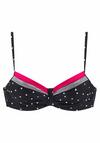 Lascana B&uuml;gel-Bikini-Top Bikini Oberteil Damen - schwarz-rot