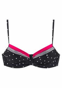 Lascana B&uuml;gel-Bikini-Top Bikini Oberteil Damen - schwarz-rot